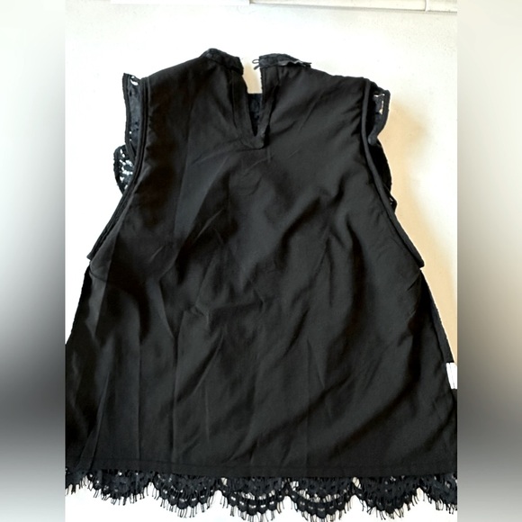 Banana Republic Lace Scallop Hem Ruffle Sleeve Blouse - Picture 11 of 15